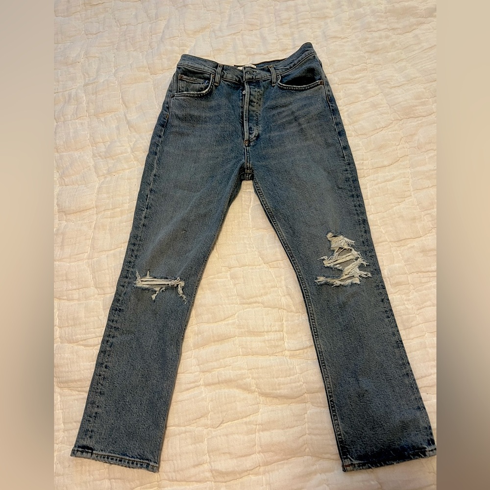 NWT Agolde Riley Cropped Jeans